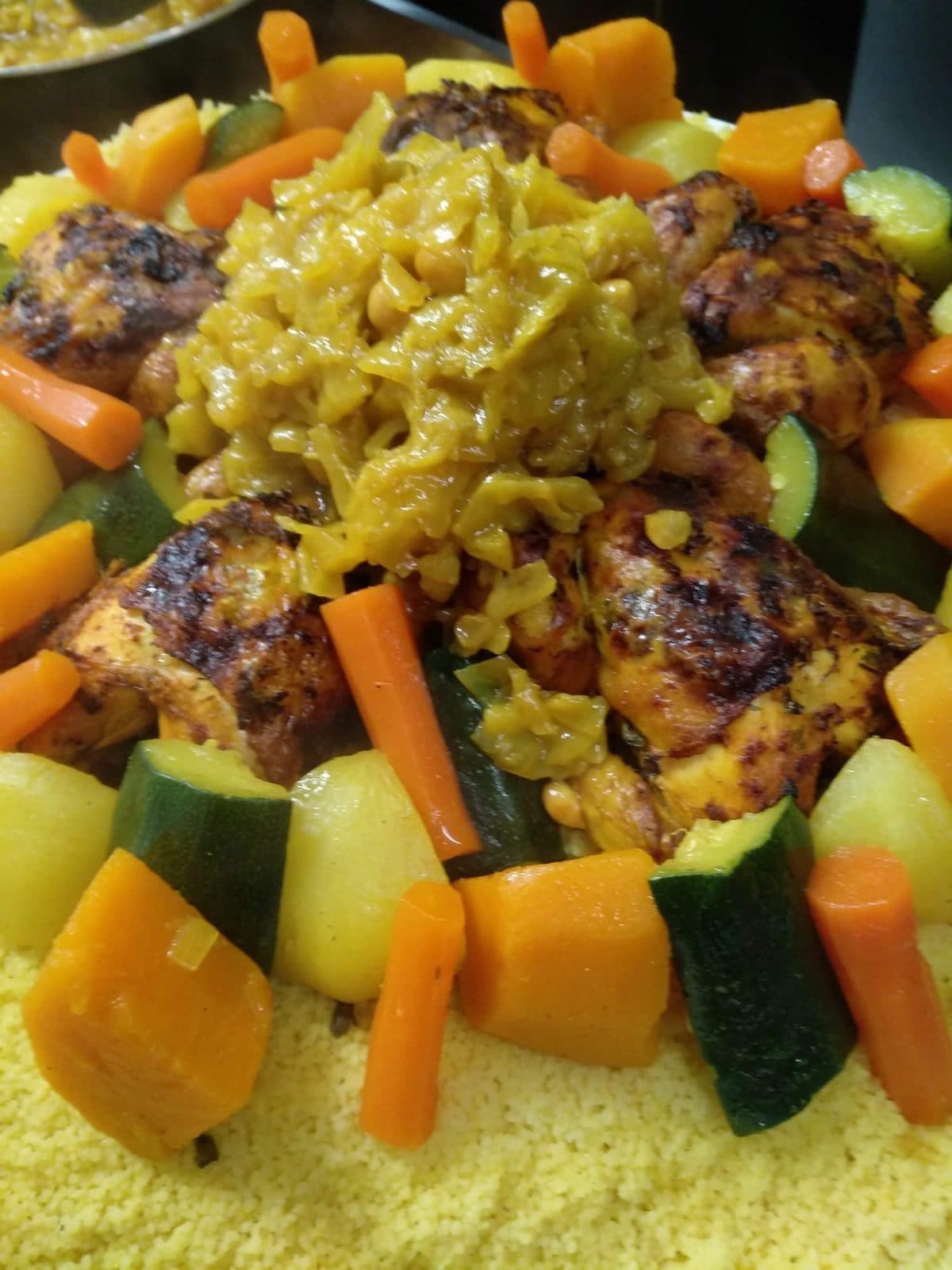 Couscous met kip en groenten